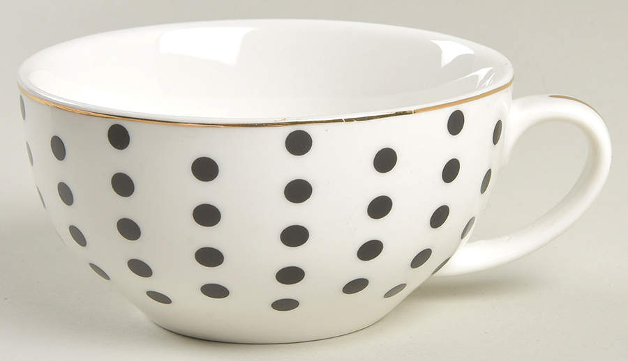 Josephine Black Cup for Individual Teapot & Lid with Cup by Grace's Teaware-1