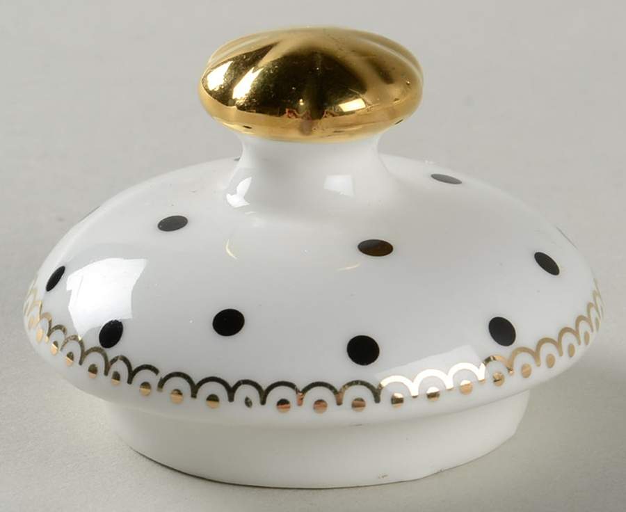 Josephine Black Lid for Sugar Bowl by Grace's Teaware-1