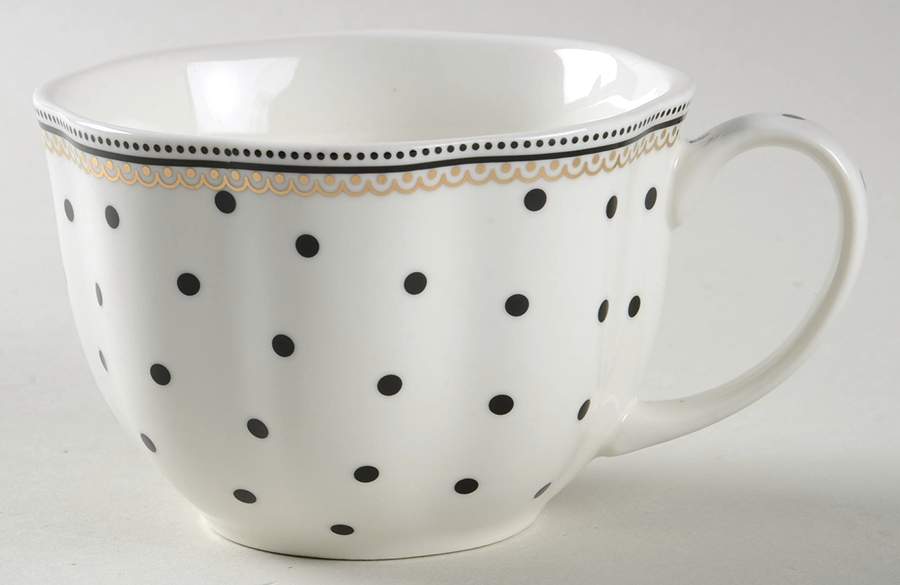 Josephine Black Flat Cup by Grace's Teaware-1