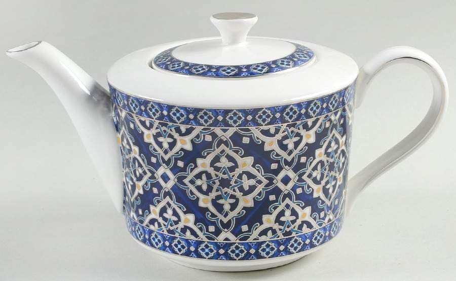 Blue Diamond Teapot & Lid by Grace's Teaware-1