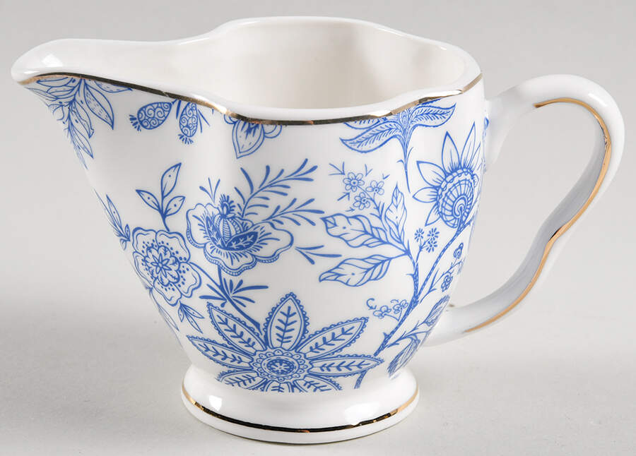 Blue Vine Creamer by Grace's Teaware-1