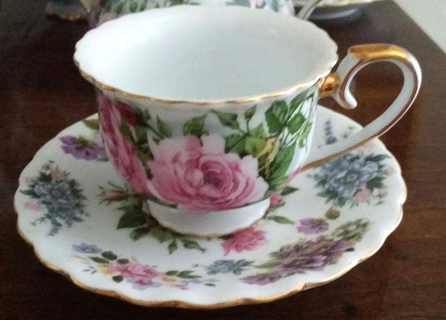 GCC57 Footed Cup & Saucer Set by Godinger-1