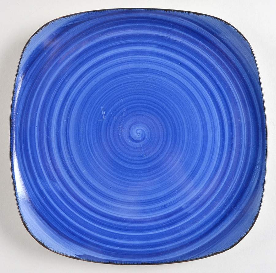Color Vibes Square Dinner Plate by Gibson Designs-1