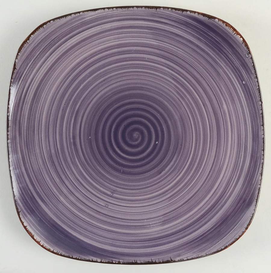 Color Vibes Square Dinner Plate by Gibson Designs-1