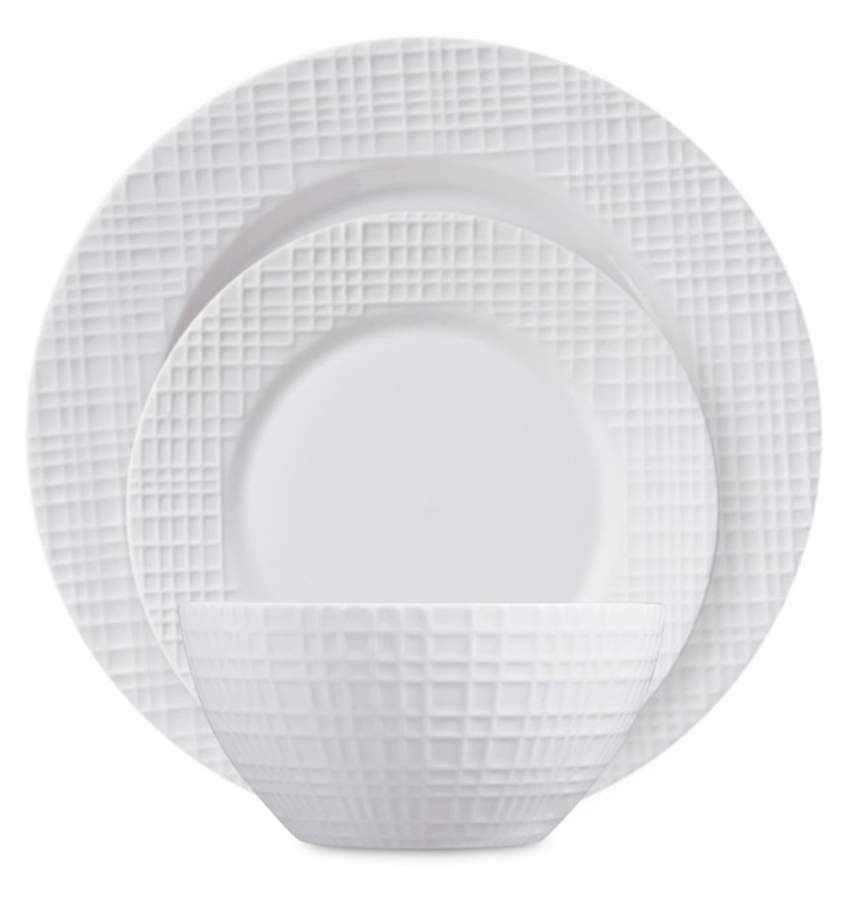 Raw Silk Dinner Plate by Gibson Designs-1
