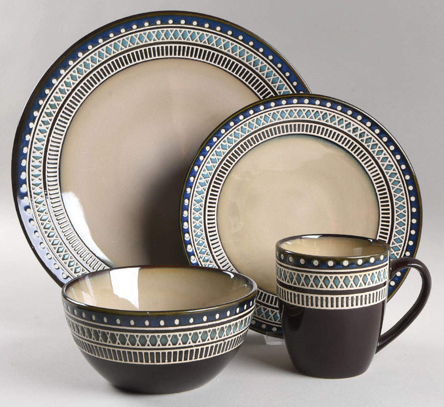 Magello 4 Piece Place Setting by Gibson Designs-1