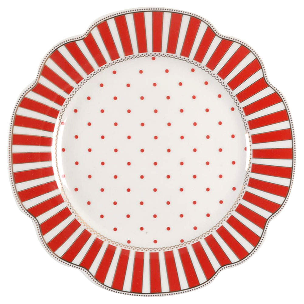 Josephine Red Salad Plate by Grace's Teaware-1