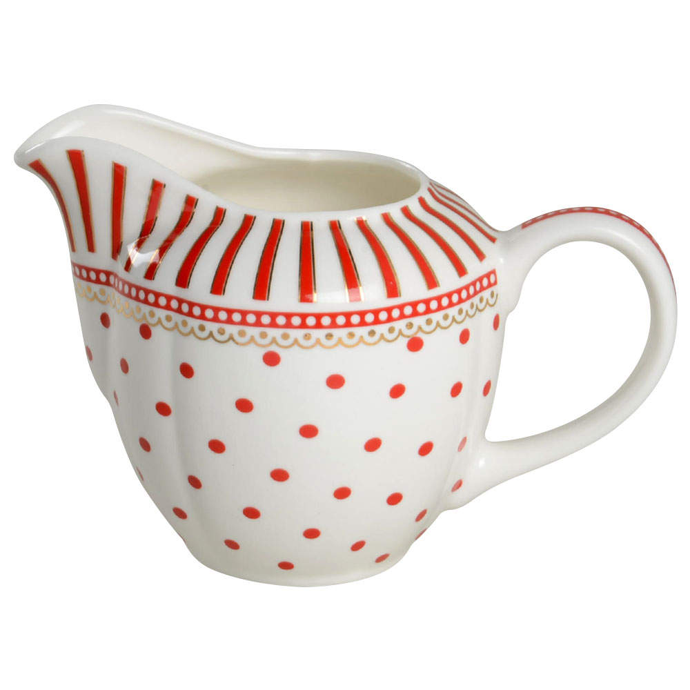 Josephine Red Creamer by Grace's Teaware-1