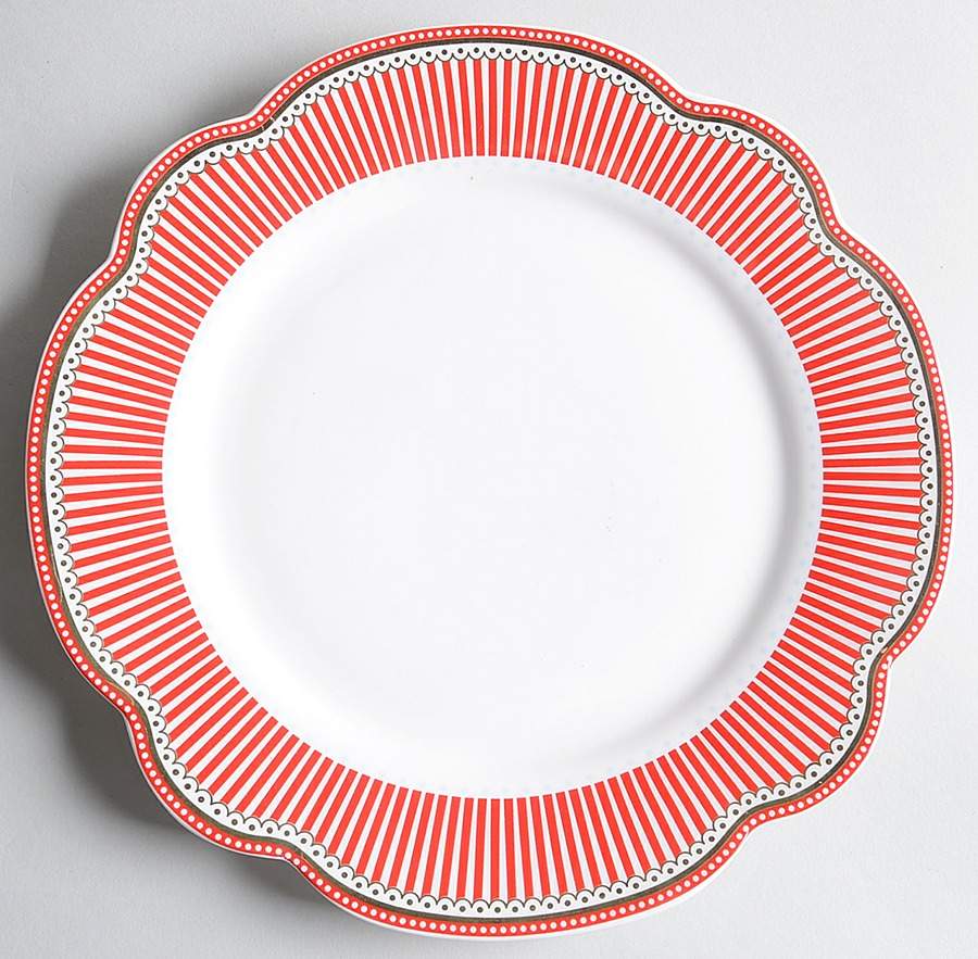 Josephine Red Salad Plate by Grace's Teaware-1