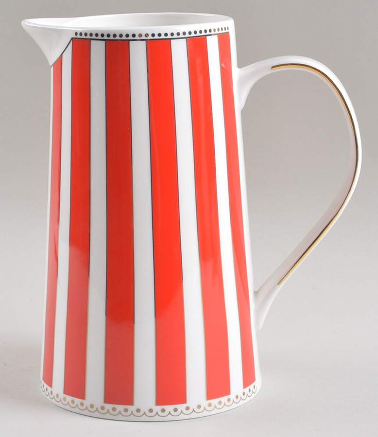Josephine Red 48 Oz Pitcher by Grace's Teaware-1