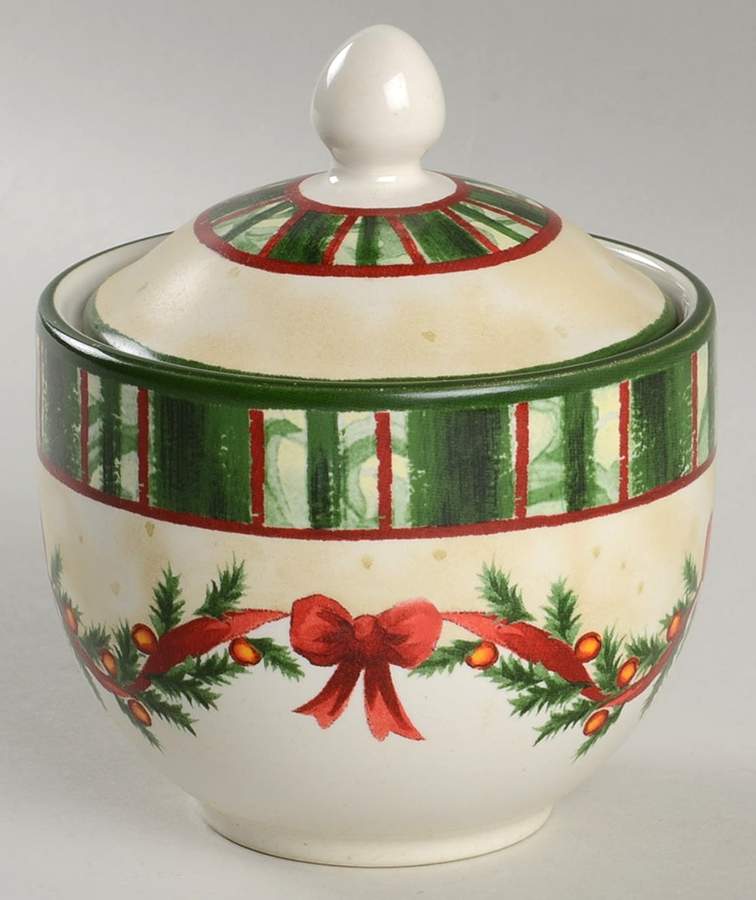 Comfort and Joy Sugar Bowl & Lid by Gorham-1