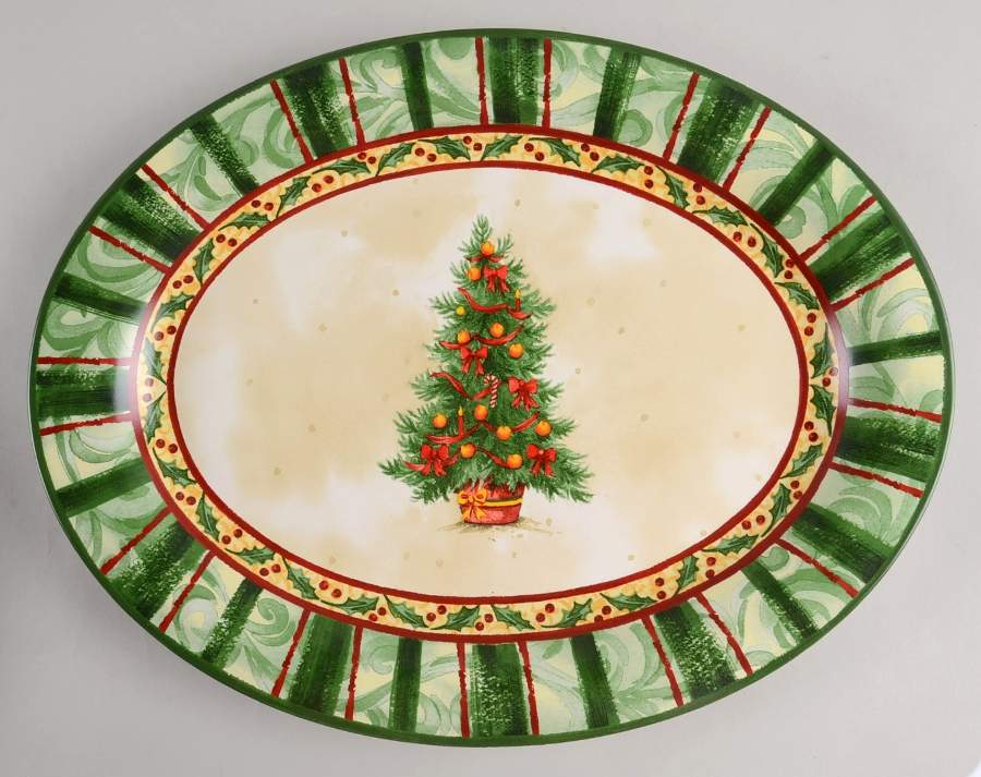 Comfort and Joy 15" Oval Serving Platter by Gorham-1