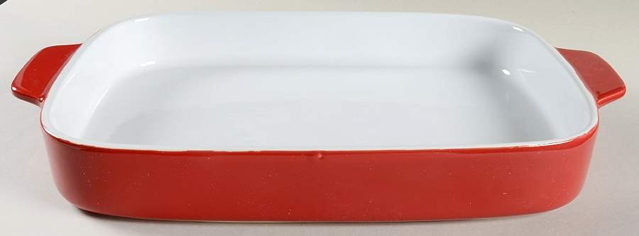 Bistro Red 18" Rectangular Baker by Gorham-1
