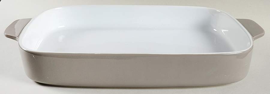 Bistro Grey 18" Rectangular Baker by Gorham-1