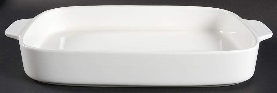 Bistro White 18" Rectangular Baker by Gorham-1