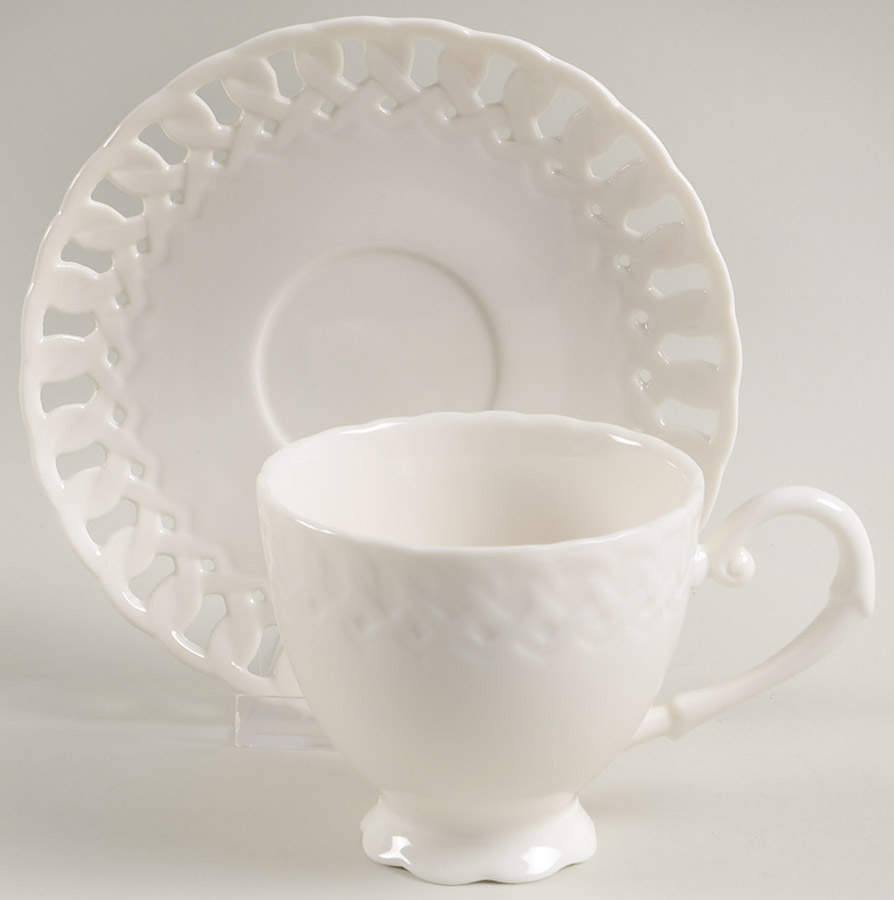 Heirloom Footed Cup & Saucer Set by Grace's Teaware-1