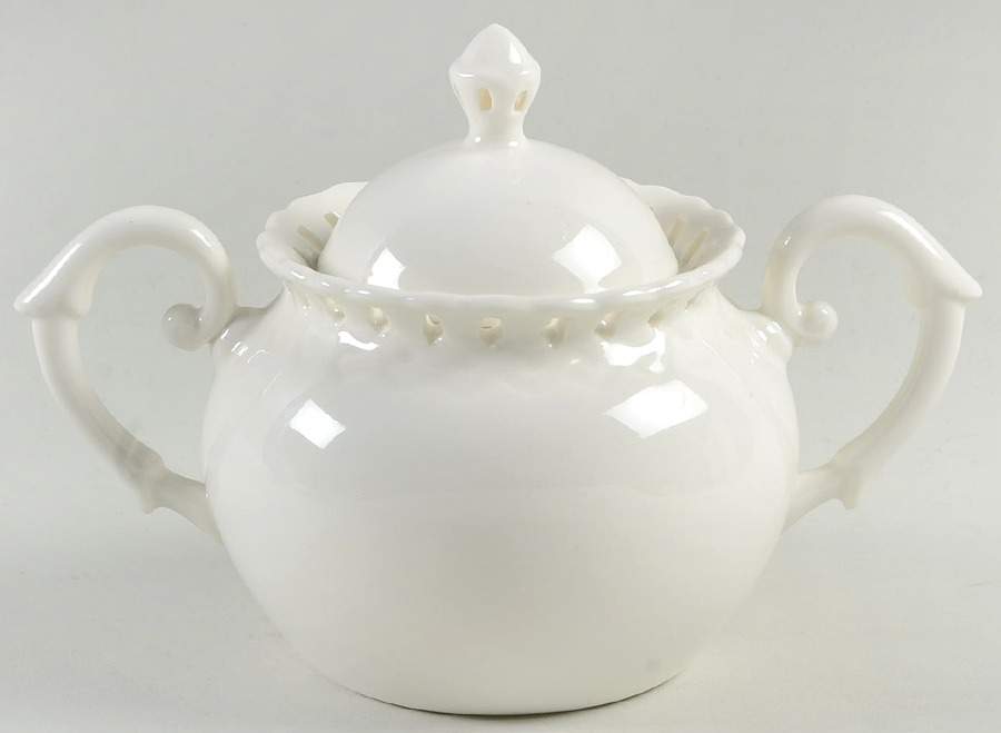 Heirloom Sugar Bowl & Lid by Grace's Teaware-1