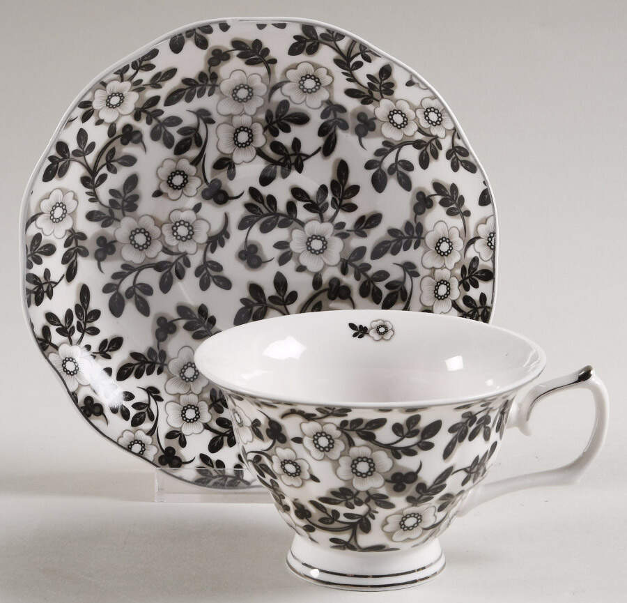 Dainty Footed Cup & Saucer Set by Grace's Teaware-1