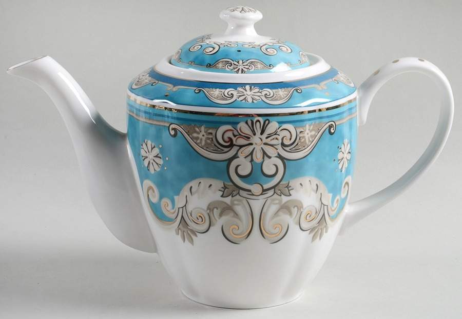 Venetian Turquoise Teapot & Lid by Grace's Teaware-1