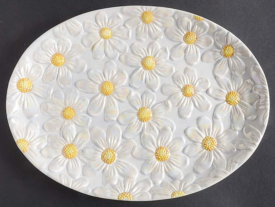 GID428 13" Oval Serving Platter by Gibson Designs-1