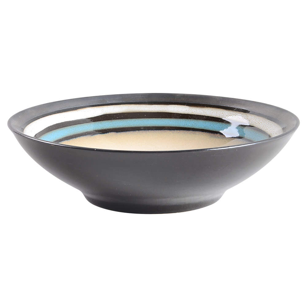Lewisville Teal Soup/Cereal Bowl by Gibson Designs-1