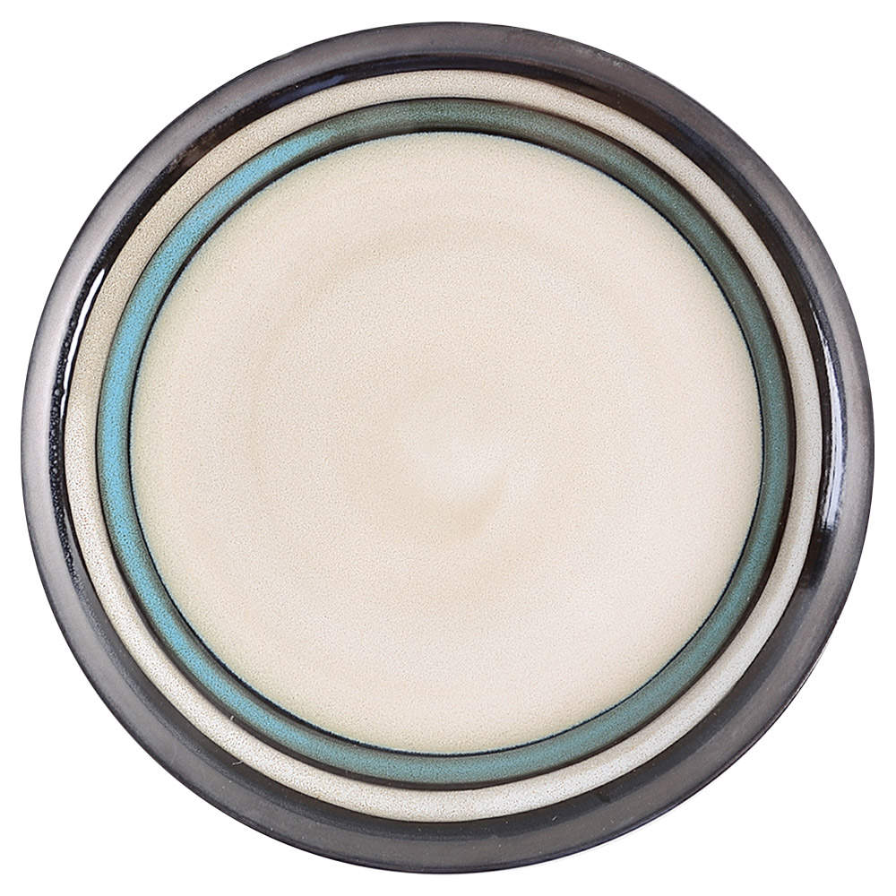 Lewisville Teal Dinner Plate by Gibson Designs-1