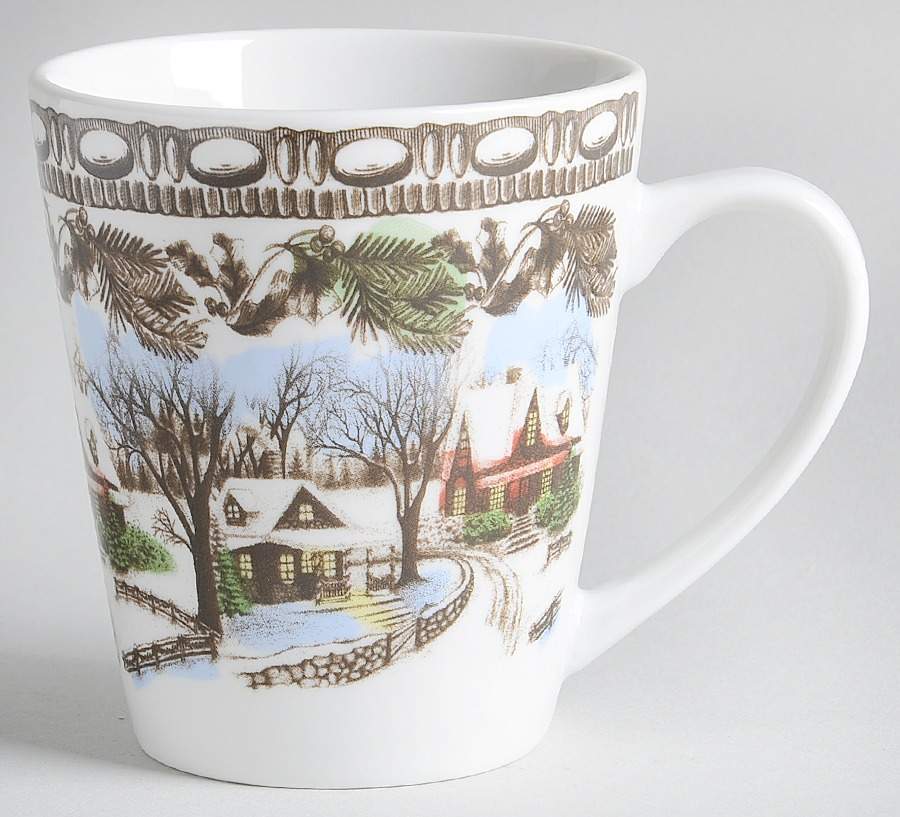 Christmas Toile Mug by Gibson Designs-1