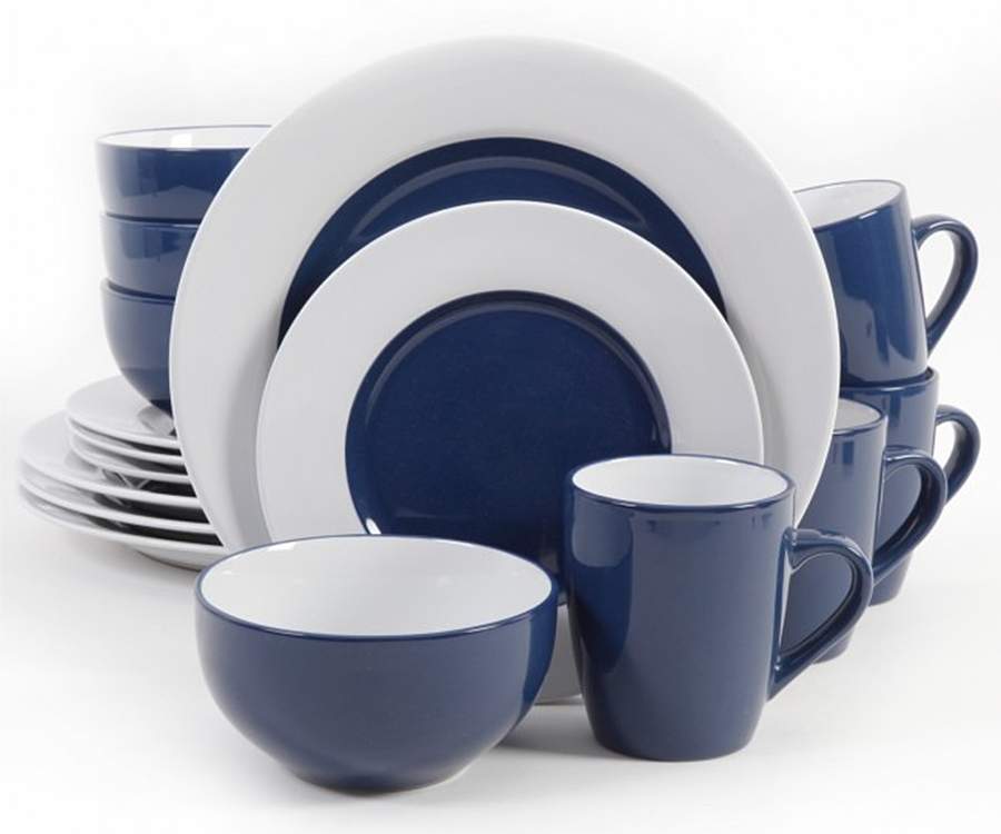 Style Deluxe Cobalt Blue Dinner Plate by Gibson Designs-1
