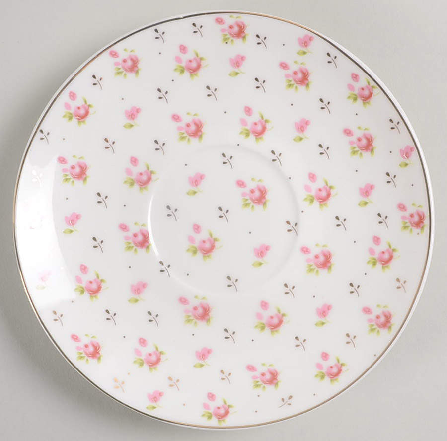 Pink Rose Saucer by Grace's Teaware-1