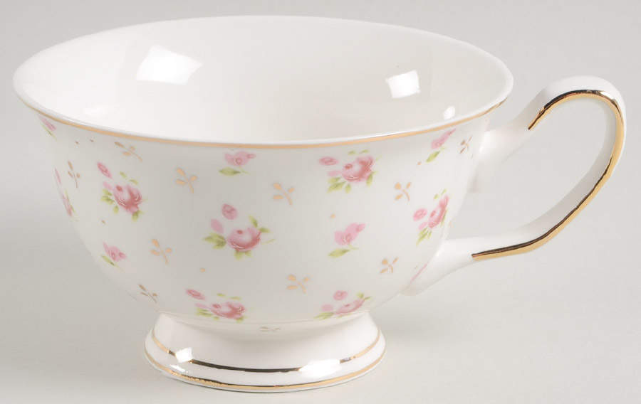 Pink Rose Footed Cup by Grace's Teaware-1