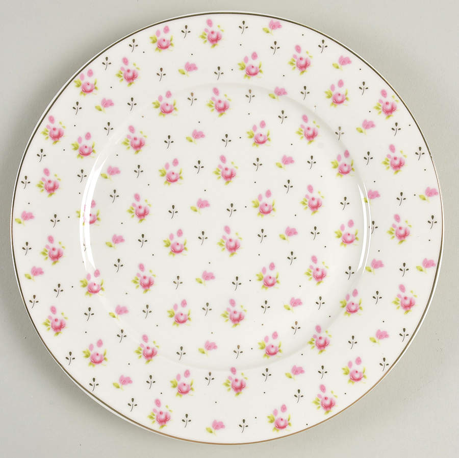 Pink Rose Salad Plate by Grace's Teaware-1