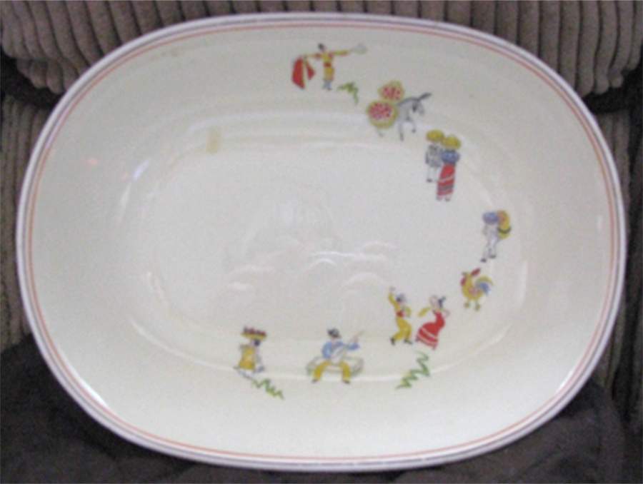 189d 9" Oval Vegetable Bowl by WS George-1