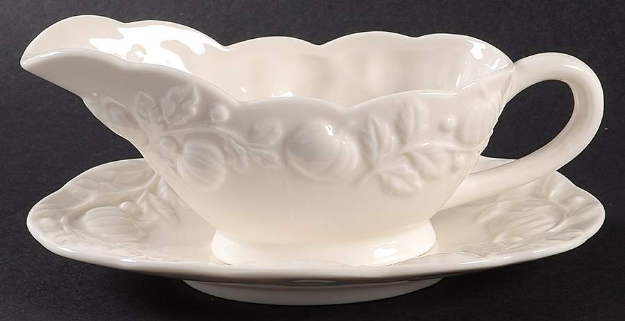 Pumpkin Gravy Boat & Underplate by Grace's Teaware-1