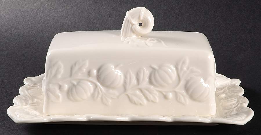 Pumpkin 1/4 Lb Covered Butter by Grace's Teaware-1