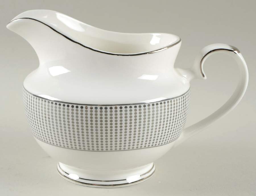Grey Pin Dots Creamer by Grace's Teaware-1