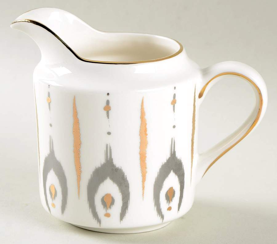 Grey Ikat Creamer by Grace's Teaware-1