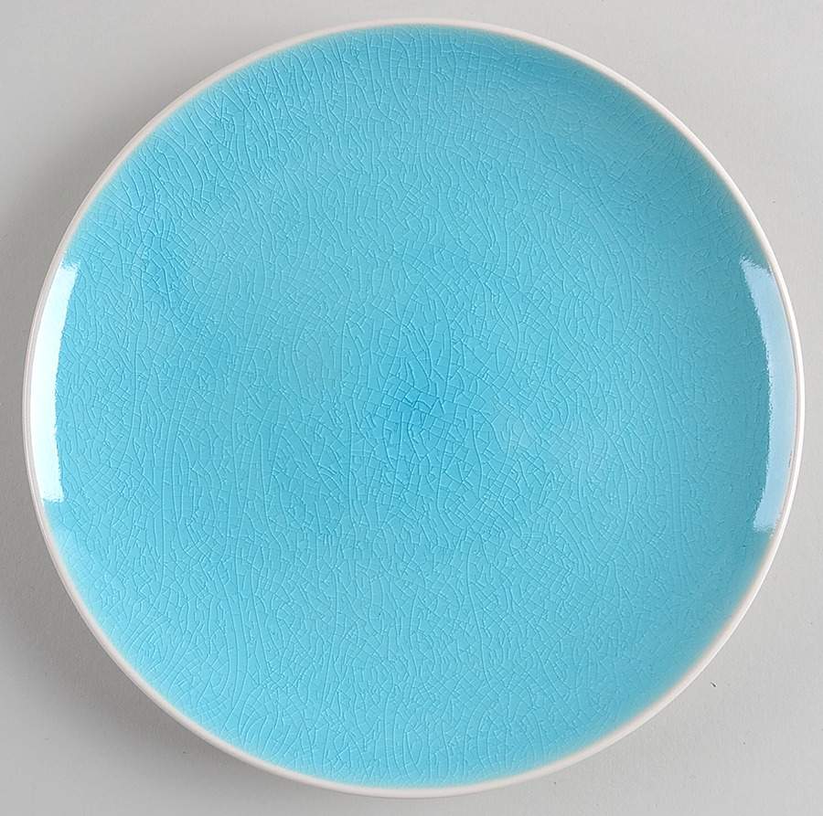 Serenity Turquoise Salad Plate by Gibson Designs-1