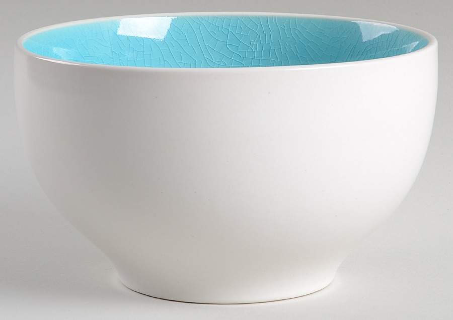 Serenity Turquoise Soup/Cereal Bowl by Gibson Designs-1