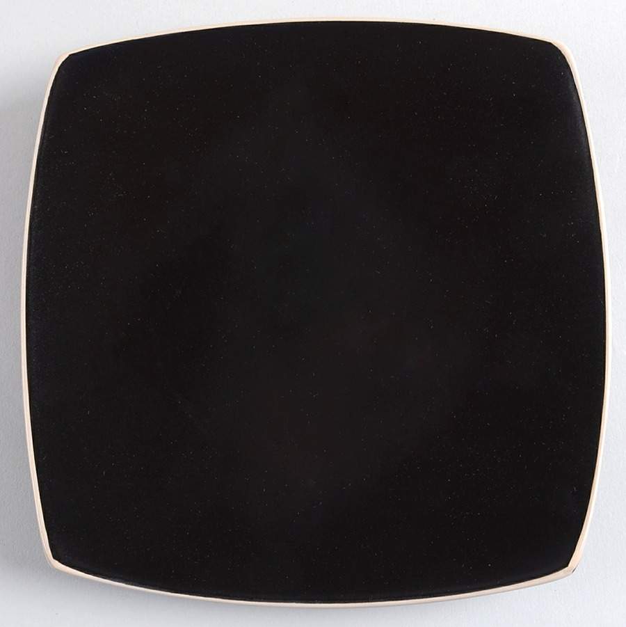 Soho Lounge Matte Black Salad Plate by Gibson Designs-1