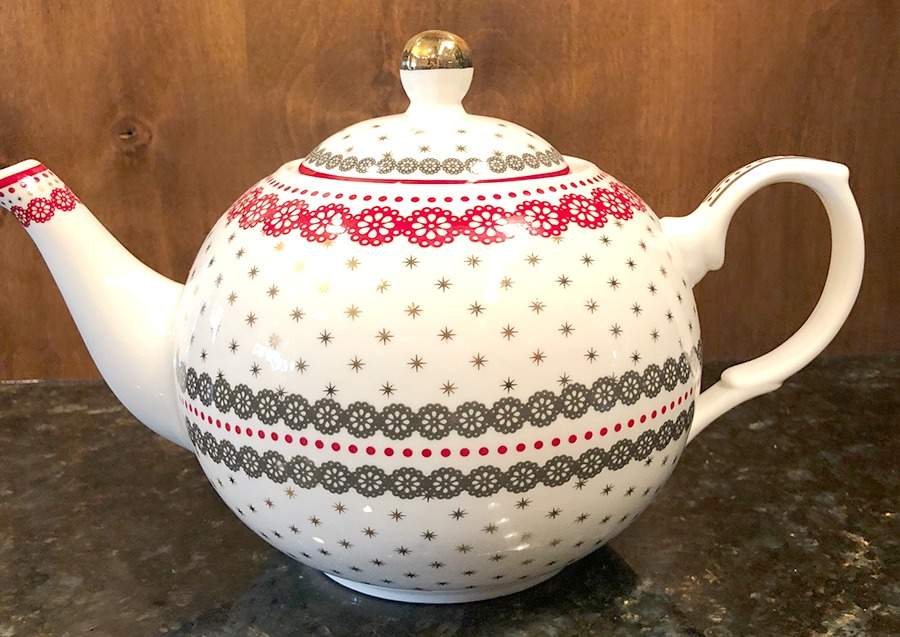 Red Nordic Teapot & Lid by Grace's Teaware-1