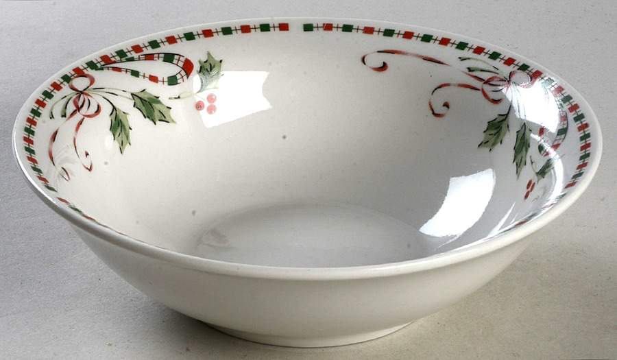 Festive Traditions (No Trim) Soup/Cereal Bowl by Gibson Designs-1