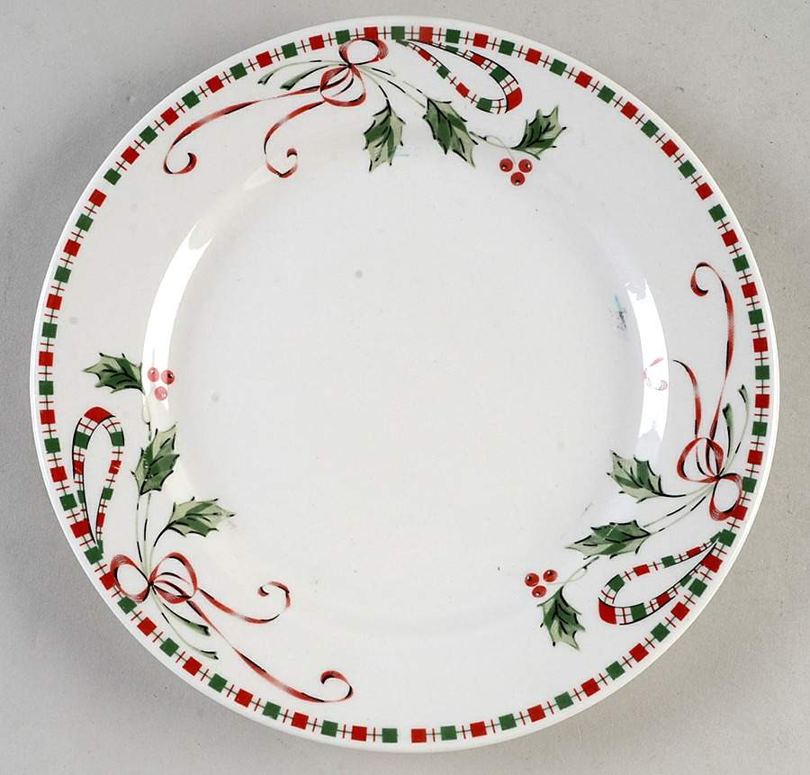 Festive Traditions (No Trim) Dinner Plate by Gibson Designs-1