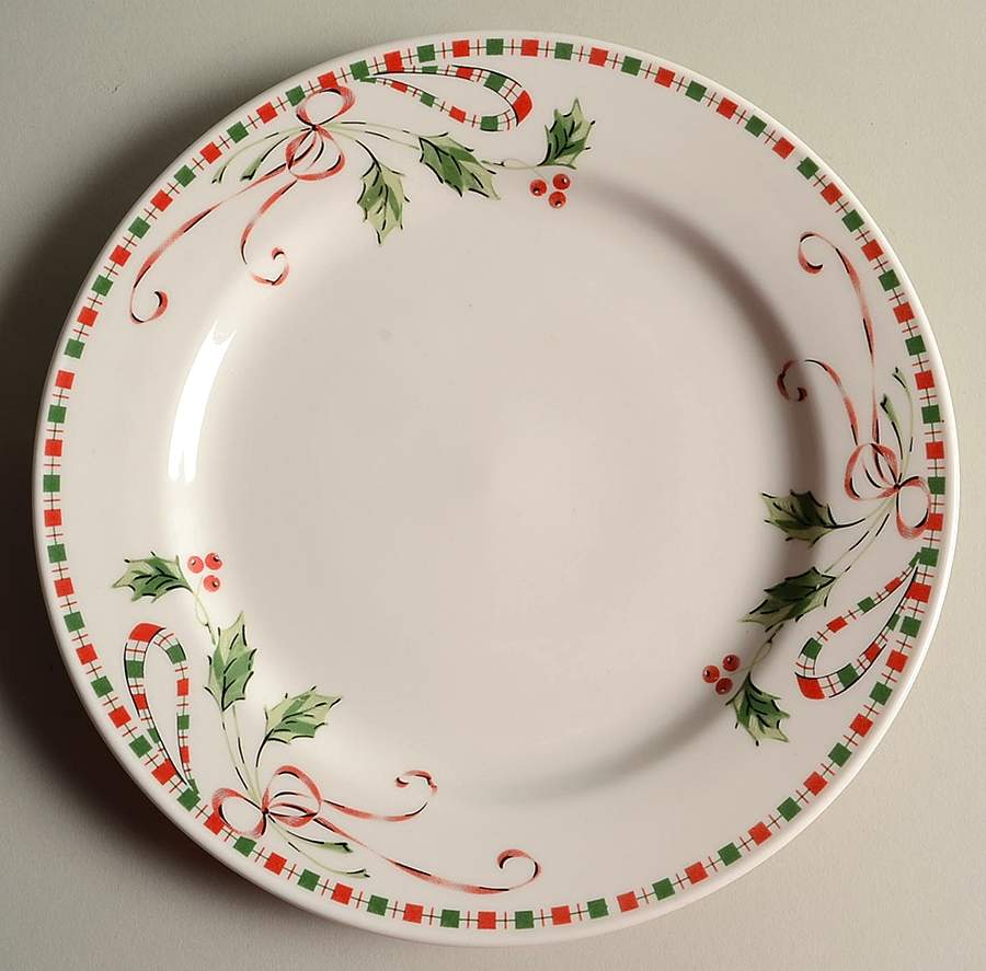 Festive Traditions (No Trim) Dinner Plate by Gibson Designs-1