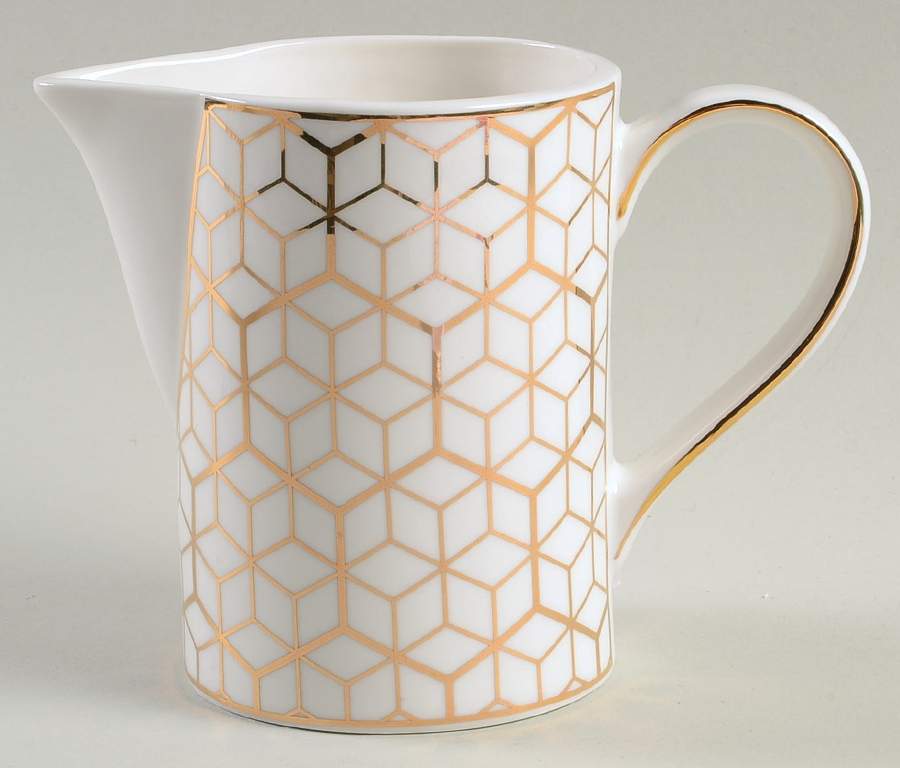 Gold Cube Creamer by Grace's Teaware-1