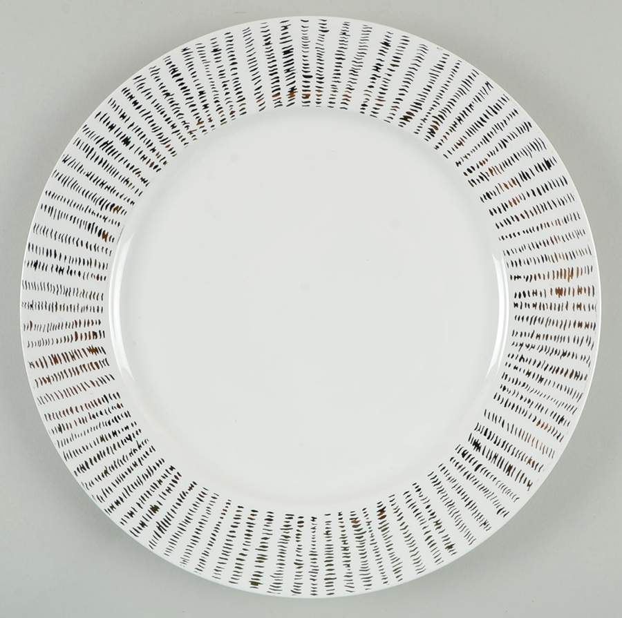Gold Scratch Dinner Plate by Grace's Teaware-1