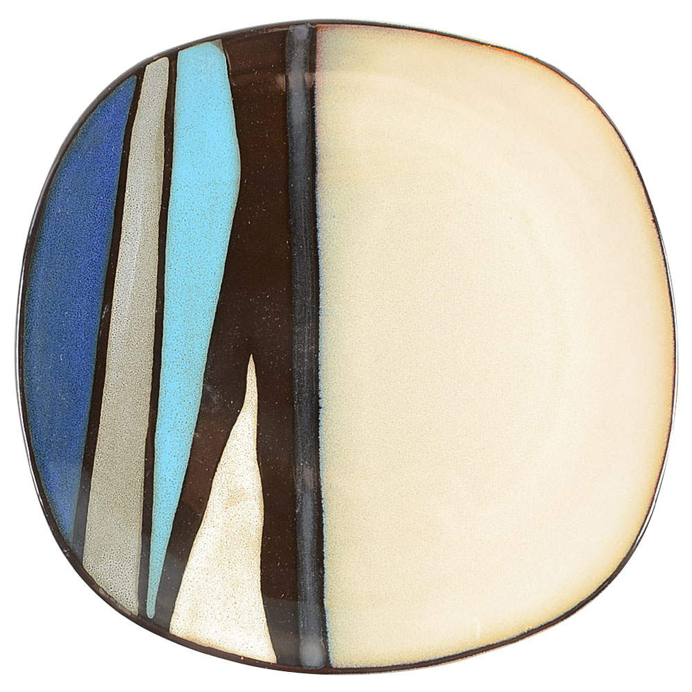 Althea Teal Salad Plate by Gibson Designs-1