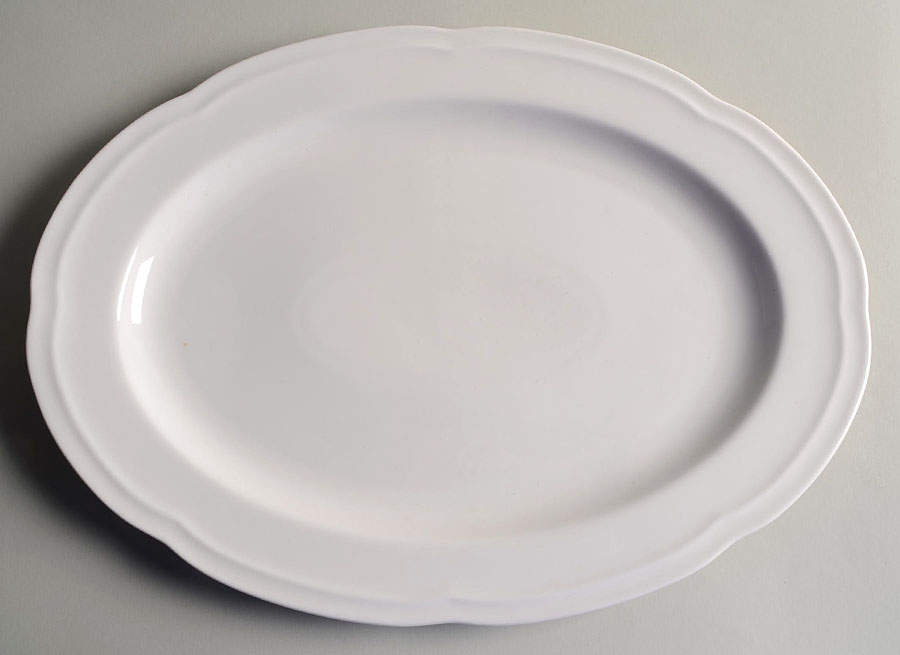 Paton 14" Oval Serving Platter by Gibson Designs-1