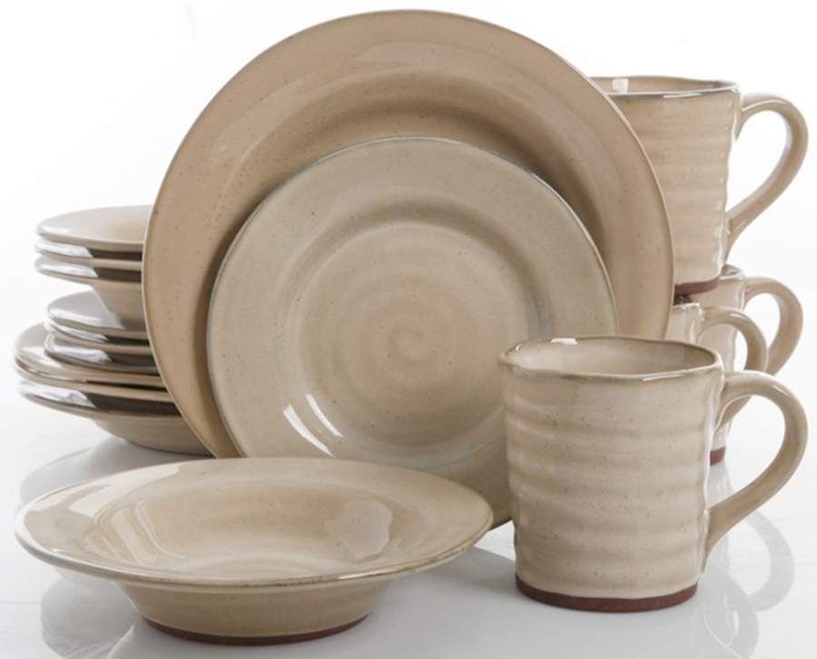Mariani Taupe Dinner Plate by Gibson Designs-1
