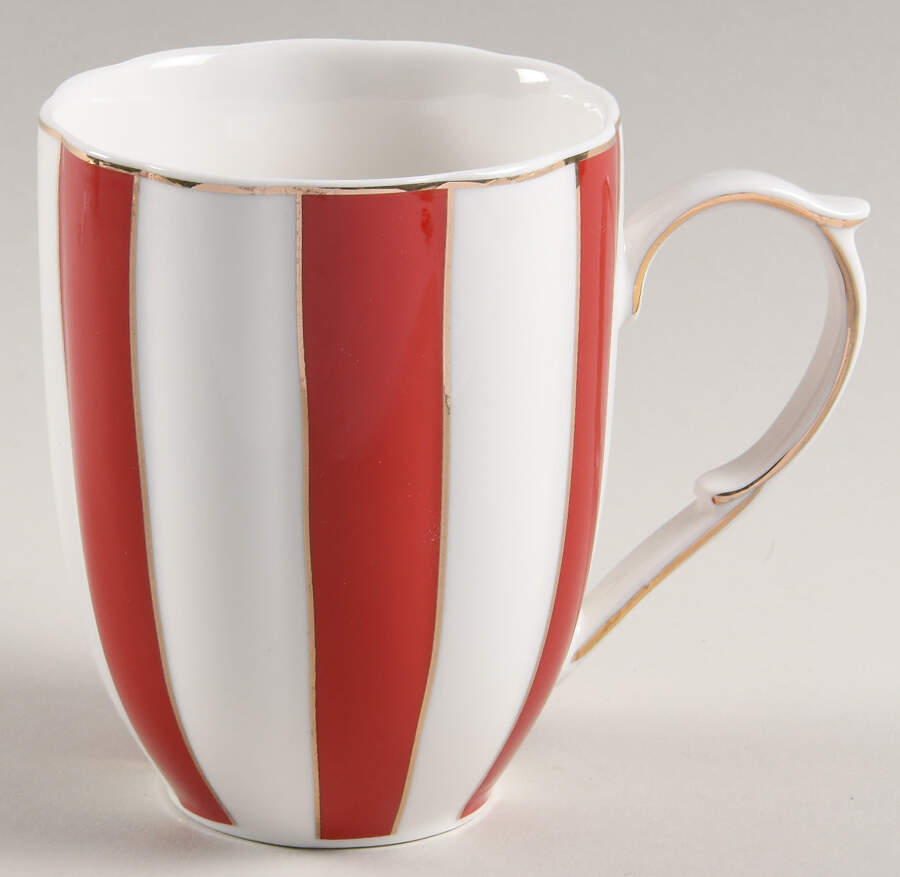 Red Scallop Mug by Grace's Teaware-1