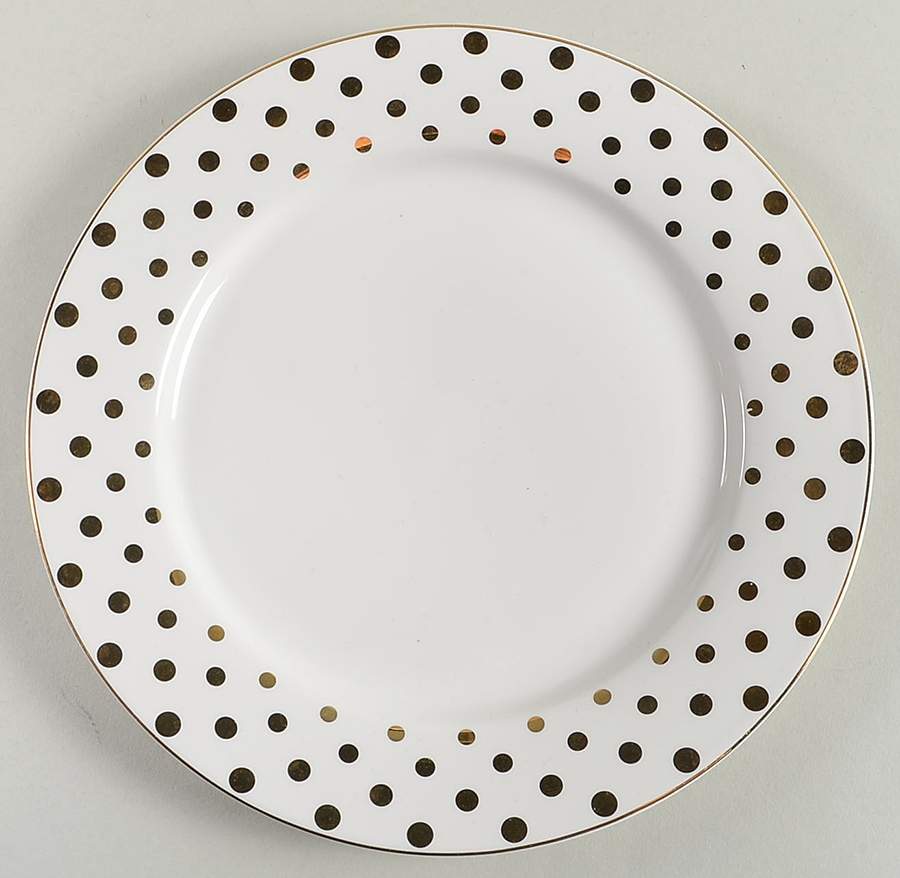 Variety Gold Dots Salad Plate by Grace's Teaware-1